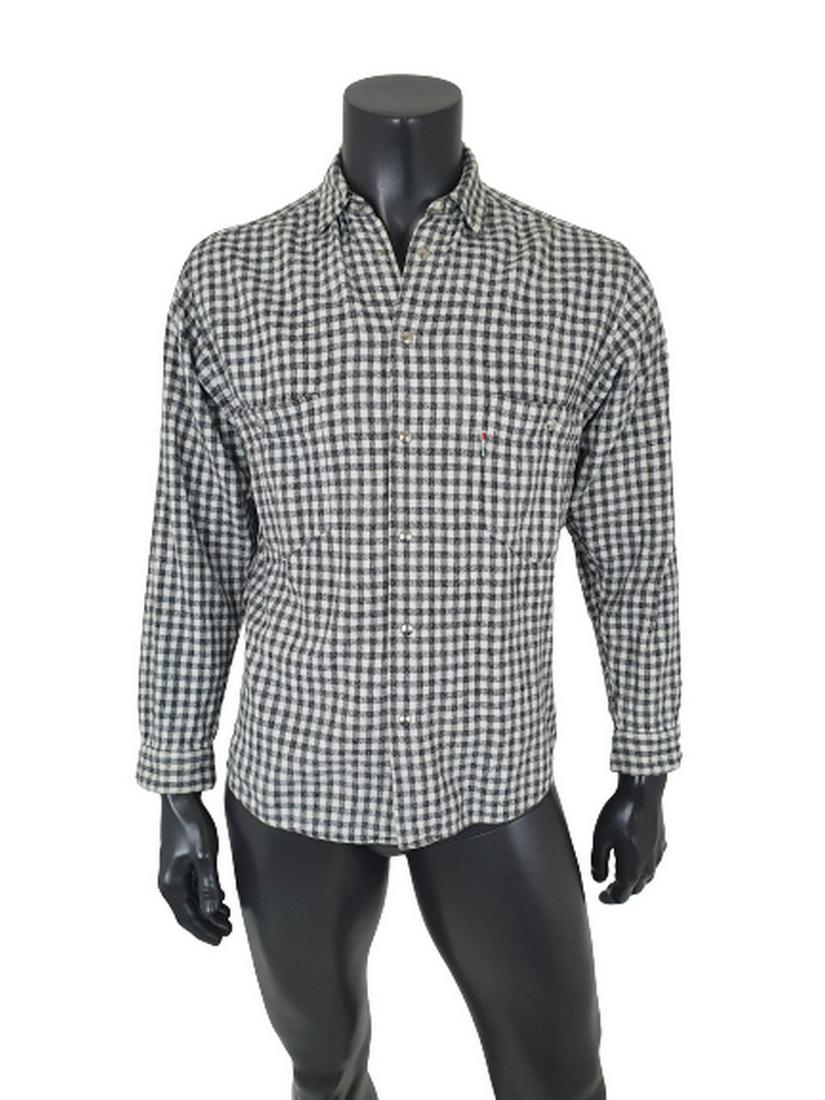 Moschino: No Reserve! Title: Moschino Date/Period: 2010 Dimension: Length 67cmArmpit to Armpit 57cmSleeve 60cm Material: Cotton Additional Information: Exclusive Moschino shirt in checkered black/white print - 