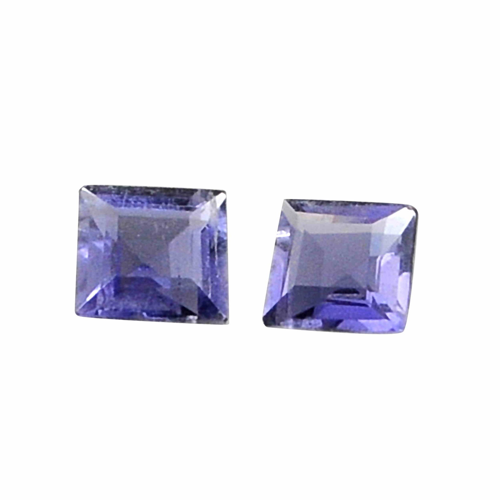 0.7 Carat Dark Blue Color Natural Square Iolite Loose: No Reserve! Title: 0.7 Carat Dark Blue Color Natural Square Iolite Loose Gemstone 2 Pieces Brand: Gems Trading Center Gemstones: Iolite Carat Weights: 0.7 Size/Dimensions: 2H x 4.5W x 4.5L mm Shipping