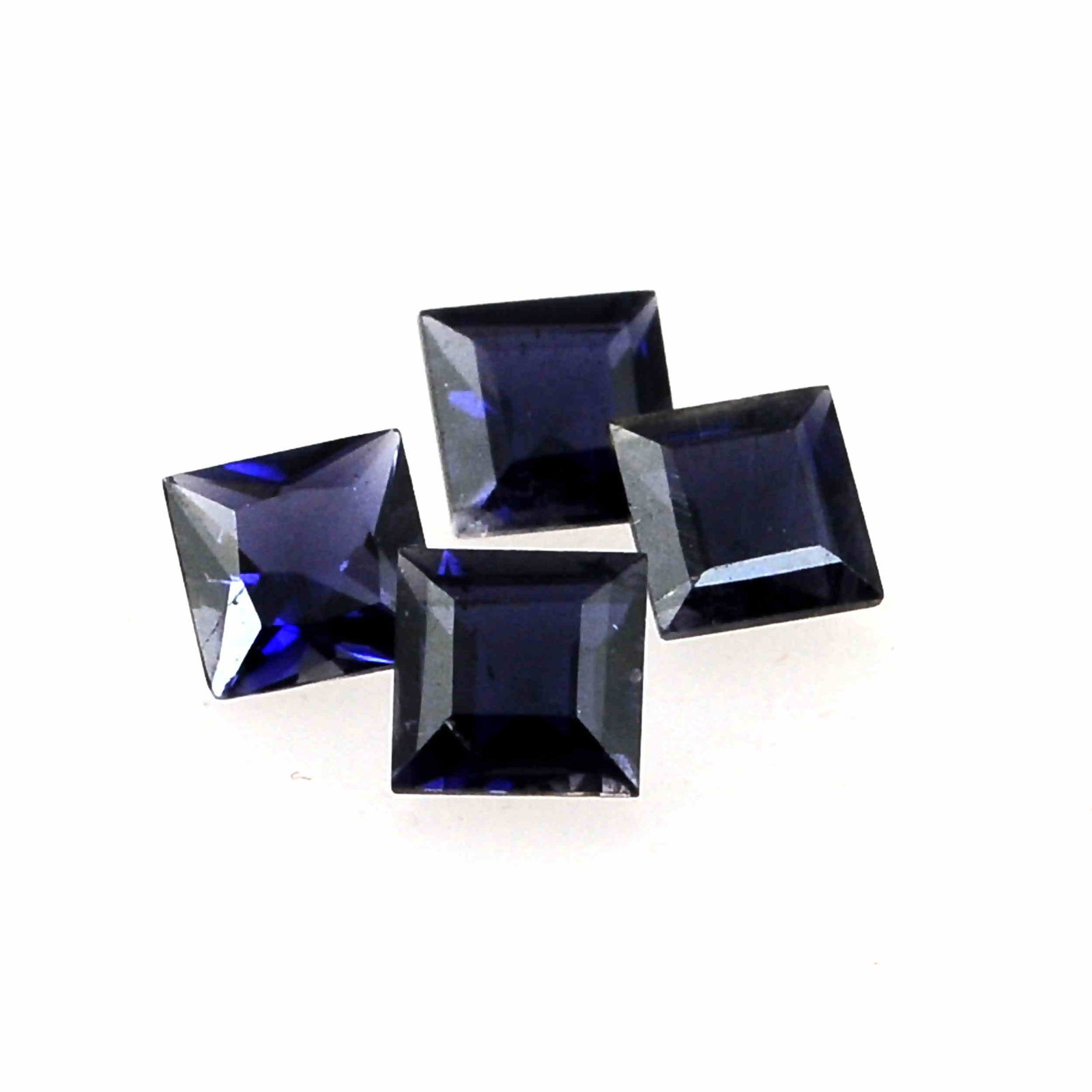 2.4 Carat Dark Blue Color Natural Square Iolite Loose: No Reserve! Title: 2.4 Carat Dark Blue Color Natural Square Iolite Loose Gemstone 5 Pieces Brand: Gems Trading Center Gemstones: Iolite Carat Weights: 2.4 Size/Dimensions: 3H x 5W x 5L mm Shipping: Do
