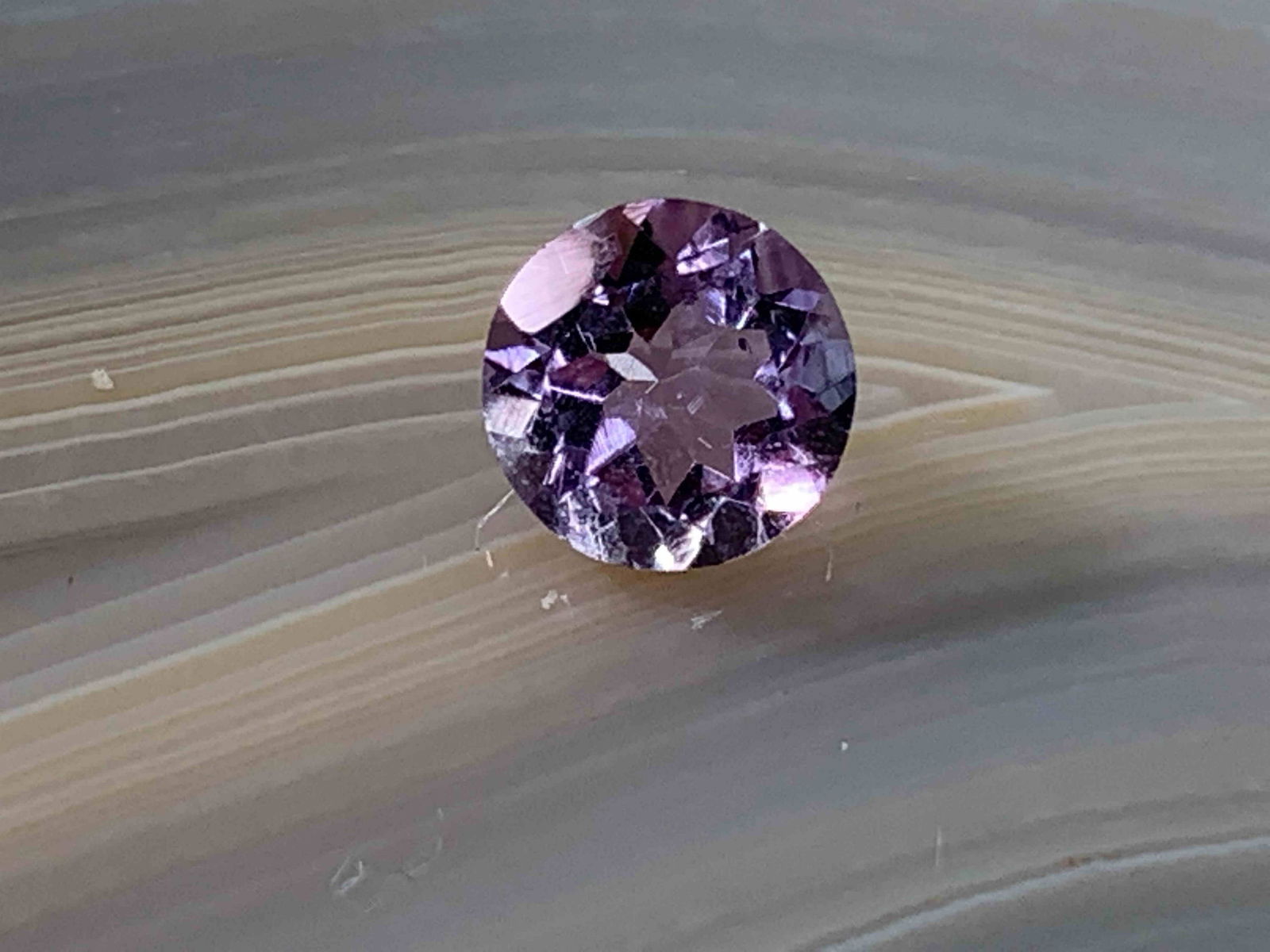 Amethyst Round .78 Carats Loose Gemstone (1 of 3)