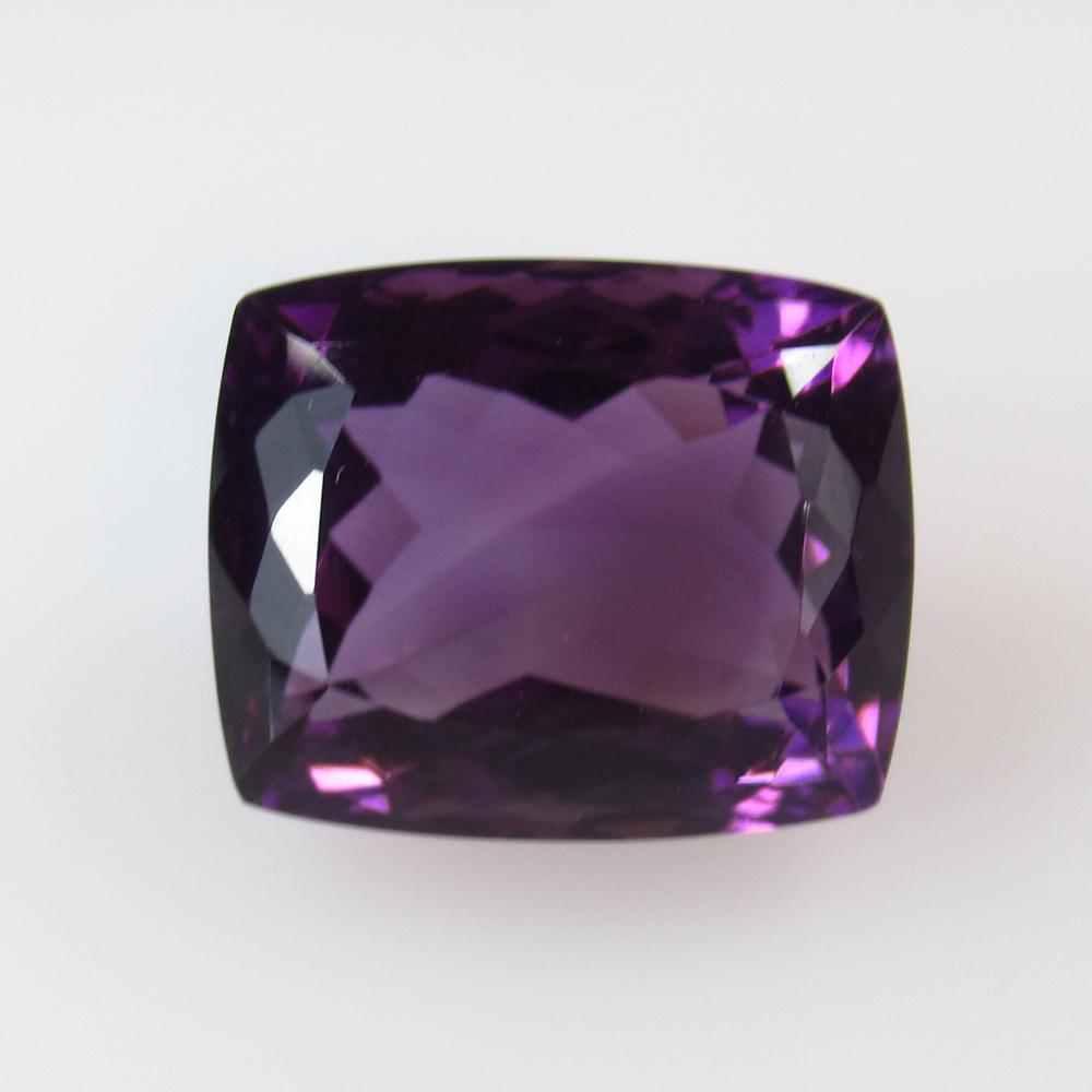 19.94 Ct Natural Purple Amethyst Cushion Cut (1 of 2)