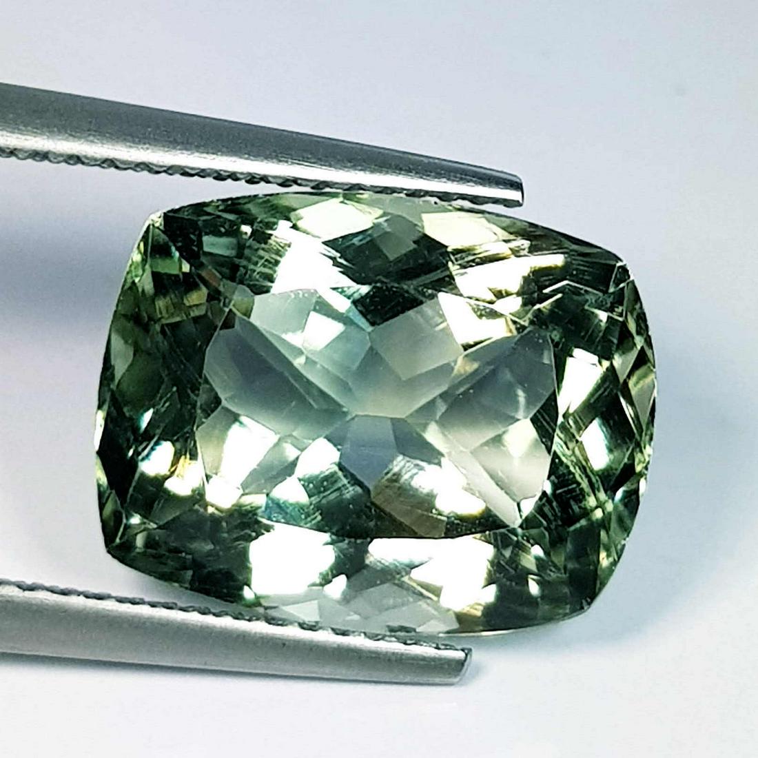 9.53 ct Natural Green Amethyst Rectangle Cut (1 of 5)