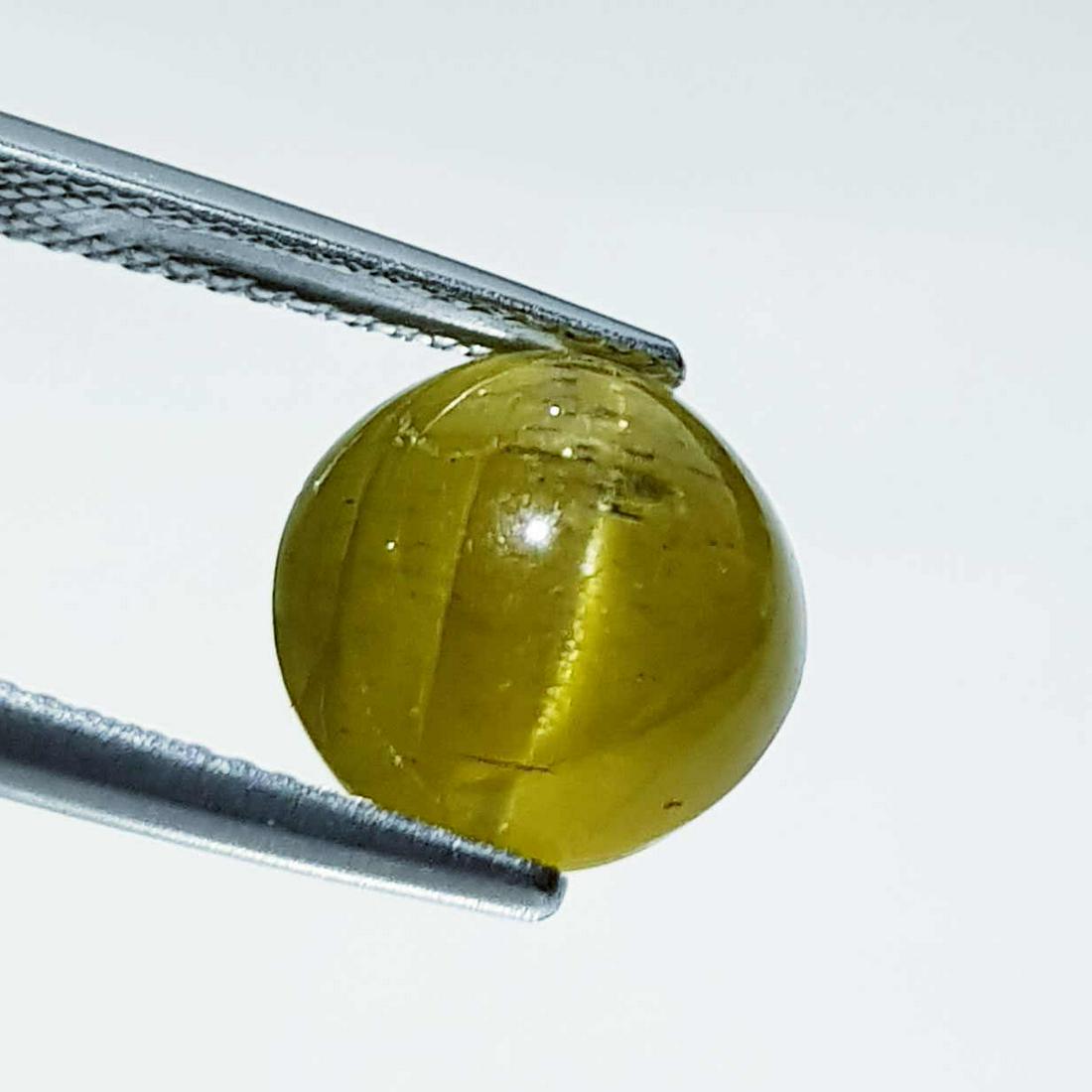 Natural Apatite cat's Eye 7.59 ct: No Reserve! Title: Natural Apatite cat's Eye 7.59 ct Color clarity:Opaque Gemstones: Loosegemstone Carat weights: 7.59 Size/Dimensions: 11.00 x 11.00 x 7.50 Additional Info:Oval - Srilanka Shipping: D
