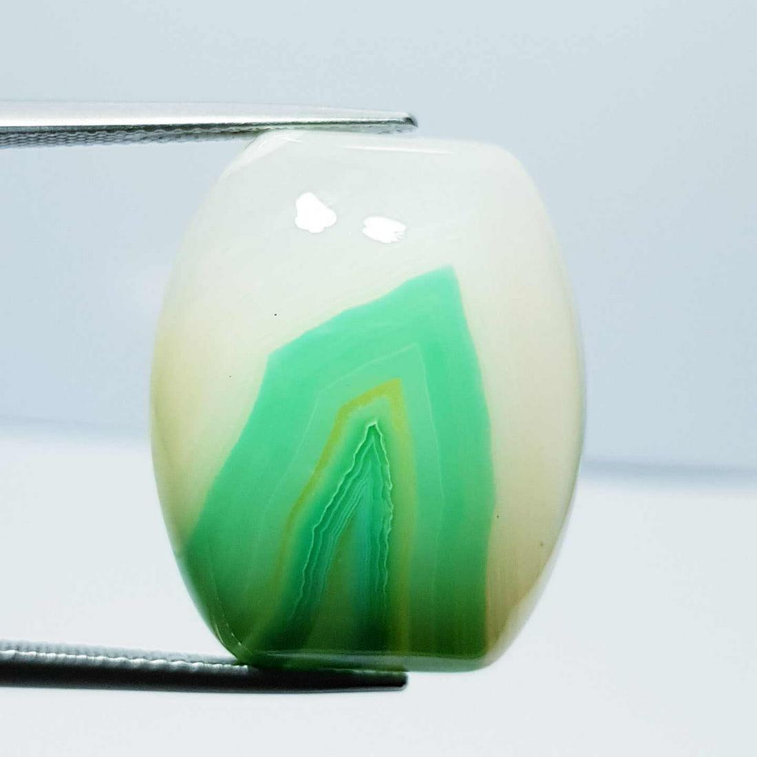 Natural Green Lace Agate Rectangle Cabochon 34.00 Ct (1 of 5)