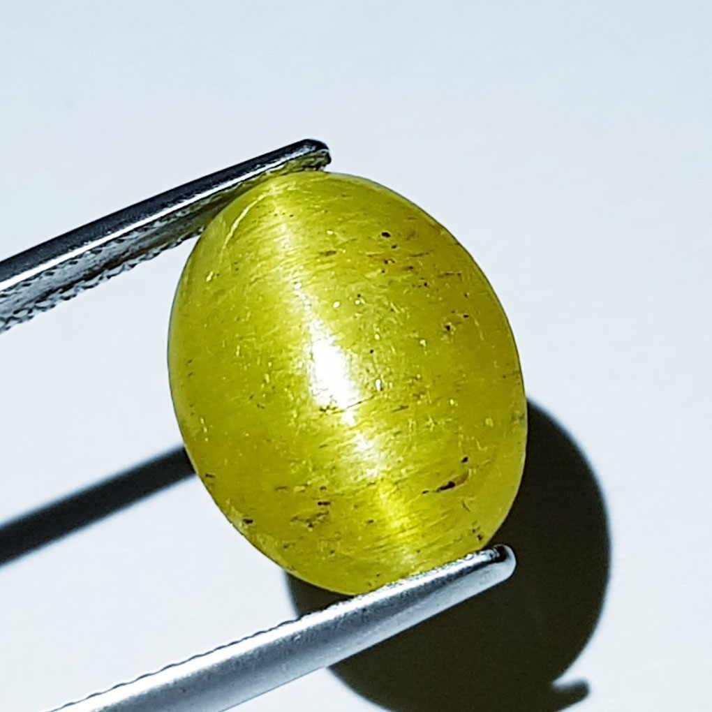 Natural Apatite cat's Eye 10.82 ct: No Reserve! Title: Natural Apatite cat's Eye 10.82 ct Color clarity:Opaque Gemstones: Loosegemstone Carat weights: 10.82 Size/Dimensions: 14.80 x 11.40 x 7.80 Additional Info:Oval - Srilanka Shipping: