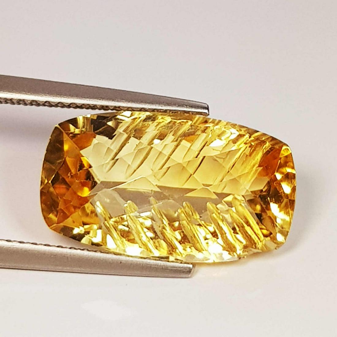 7.56 Ct. Beautiful Rectangle Leaf Cut Natural Citrine (1 of 5)