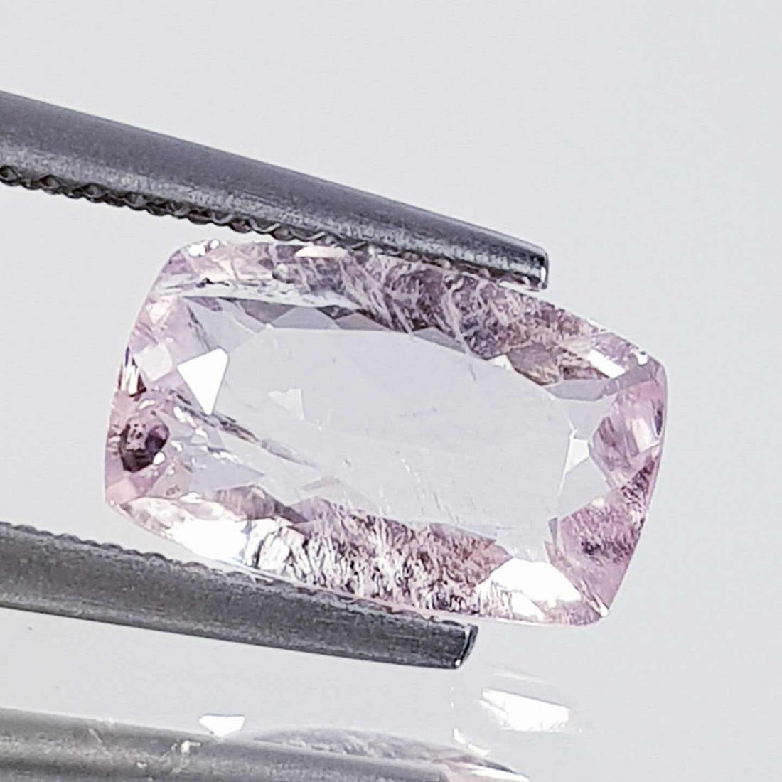 2.11 Ct Natural Morganite Rectangle Cushion Cut (1 of 5)