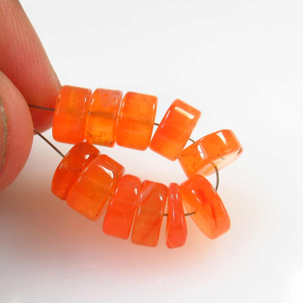 21.97 Ctw Natural 11 Carnelian Drilled Round Beads: No Reserve! Title: 21.97 Ctw Natural 11 Carnelian Drilled Round Beads Stone clarity:Semi-Transparent Gemstones: Carnelian Beads Carat weights: 7.30 - 8.00 mm / 11 Pc's Size/Dimensions: 21.97 Additiona