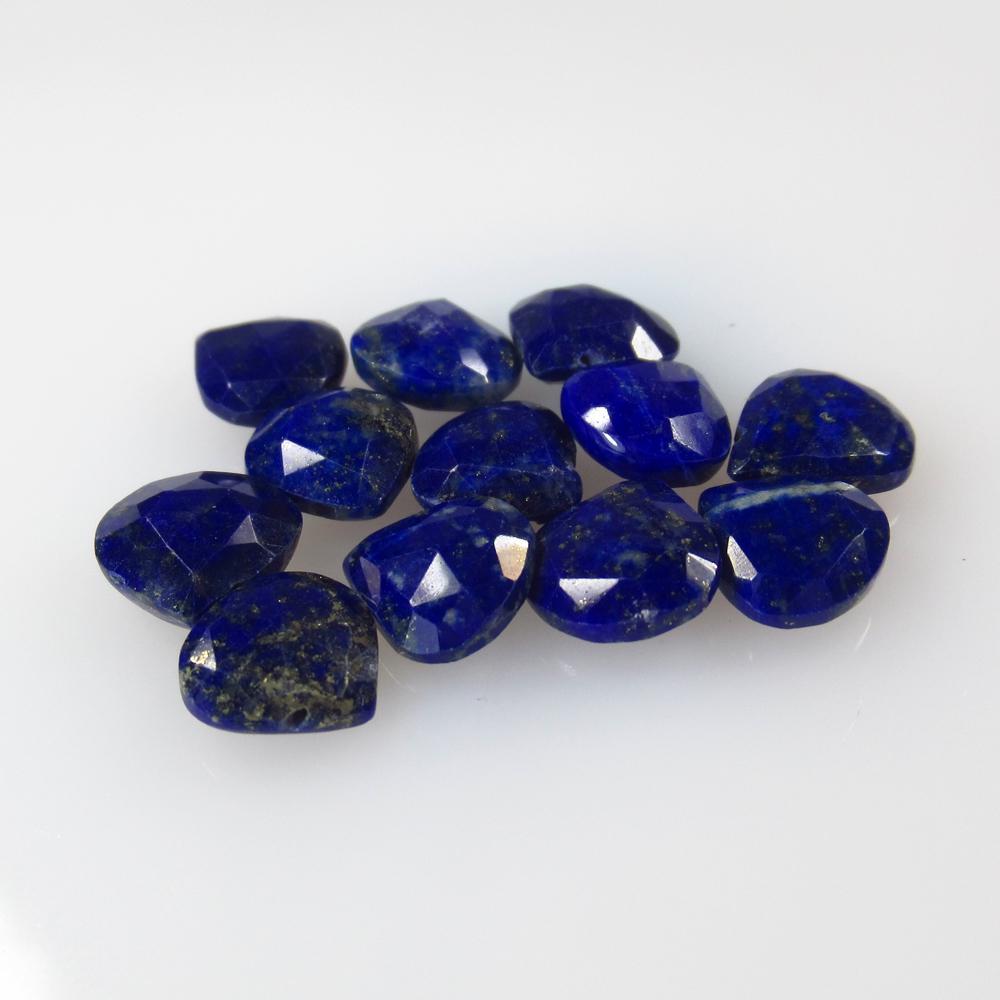 20.61 Ct Natural 13 Lapis Lazuli Drilled Pear Cut Beads: No Reserve! Title: 20.61 Ct Natural 13 Lapis Lazuli Drilled Pear Cut Beads Stone Clarity: Opaque Gemstone: Natural Lapis Lazuli Beads Carat Weight: 20.61 Size/Dimensions: 8.5x7.3 to 9.0x8.1 mm / 13 PC