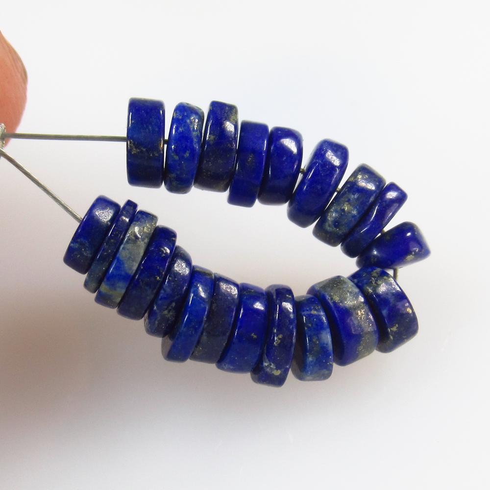 11.54 Ct Natural 21 Lapis Lazuli Drilled Round Beads: No Reserve! Title: 11.54 Ct Natural 21 Lapis Lazuli Drilled Round Beads Stone Clarity: Opaque Gemstone: Natural Lapis Lazuli Beads Carat Weight: 11.54 Size/Dimensions: 5.20 to 5.60 mm / 21 PC's Additi