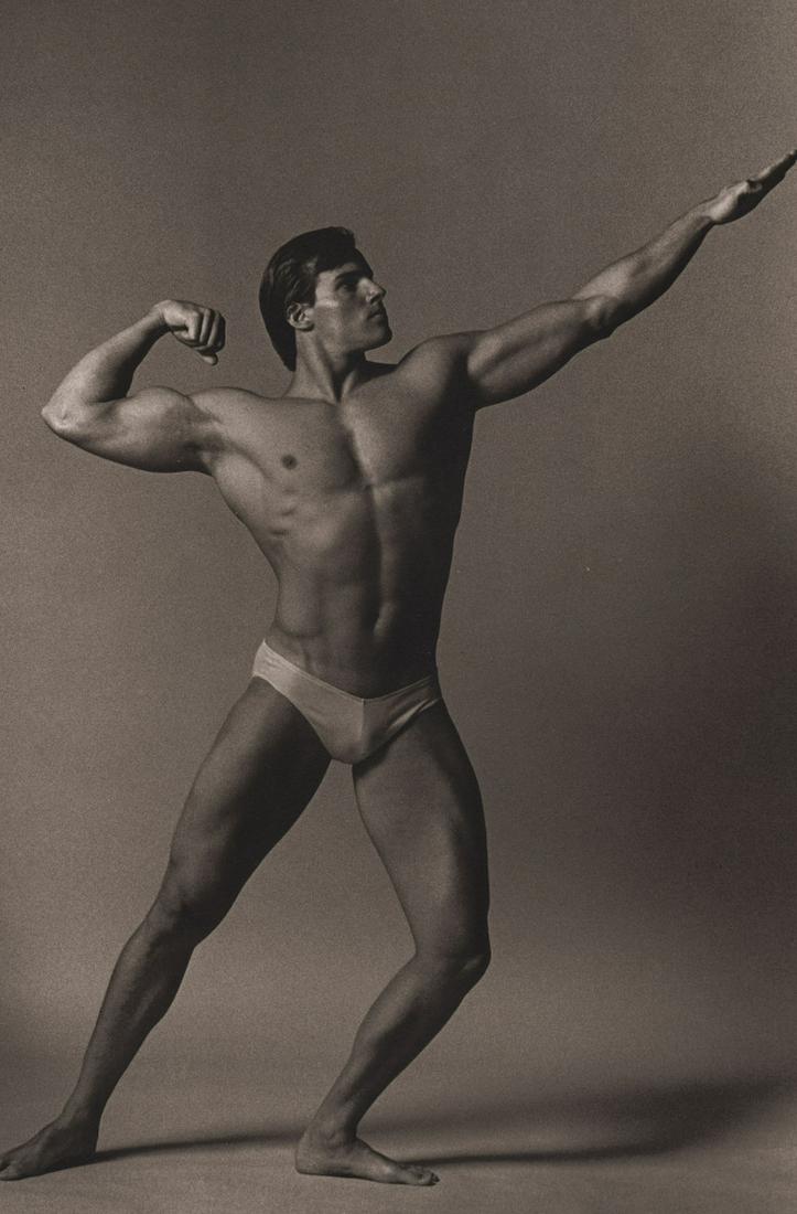KEN HAAK - Male Nude Study 1986: Artist: KEN HAAK Print Title: Male Nude Study 1986 Medium: Tri-tone Photo-lithographs(Limited edition of 5000) Printed in the 1980’s, in the US Image size (inches) approx. 10 x 7” Ken Haak(1923 - 