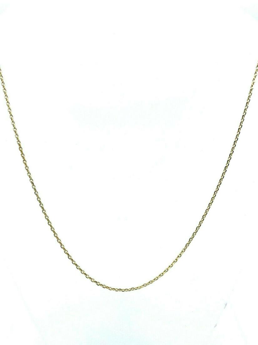 Vintage 1970 14K Yellow Gold Oval Link Chain Necklace (1 of 8)