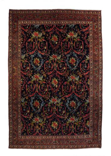 Halvai Bijar, 8'9" x 13'6": Extremely fine Persian antique halvai Bijar, circa 1890 Reserve: $12,000.00 Shipping: Domestic: Flat-rate of $45.00 to anywhere within the contiguous U.S. International: Foreign shipping rates are det