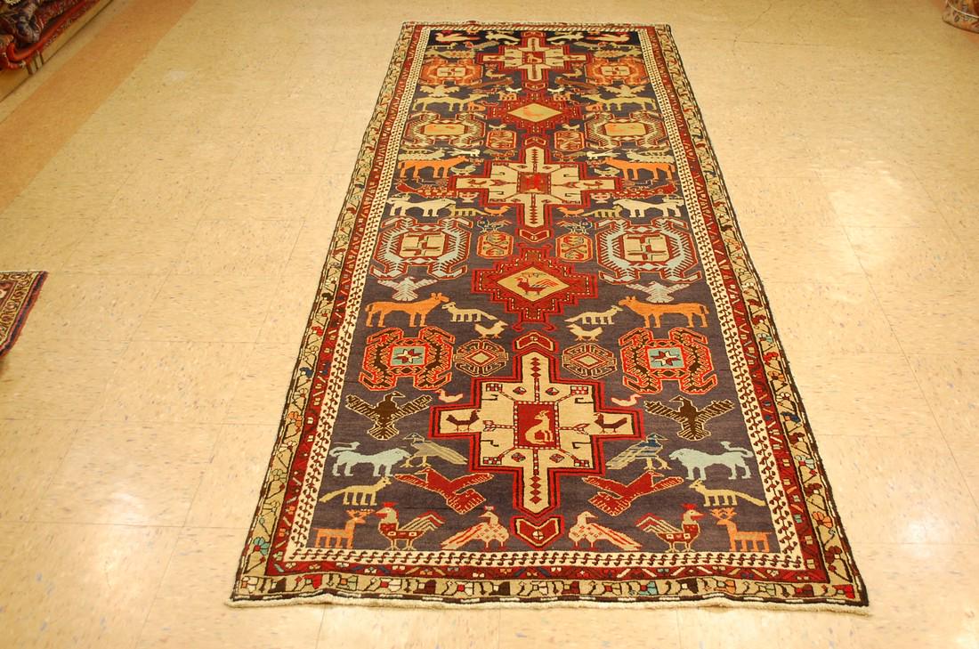 c1930s ANTIQUE LANKORAN KAZAK DESIGN CAUCASIAN RUNNER (1 of 10)