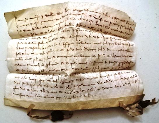 1329 Medieval Vellum Legal Manuscript Seals (1 of 5)