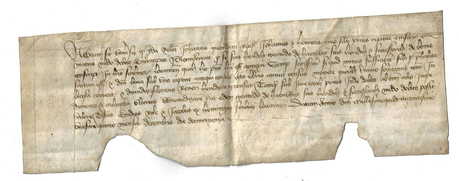 1425 Medieval Vellum Manuscript (1 of 1)