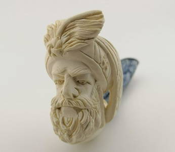 Sultan (King),Hand carved Meerschaum Pipe