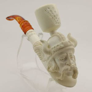 Asterix (Viking),Hand carved Meerschaum Pipe and