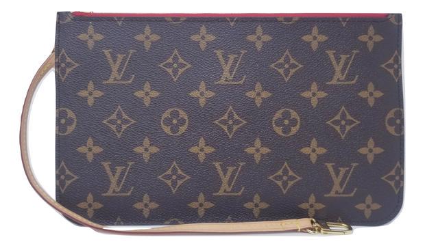 Louis Vuitton Monogram Neverfull MM Pouch Red Interior (1 of 11)