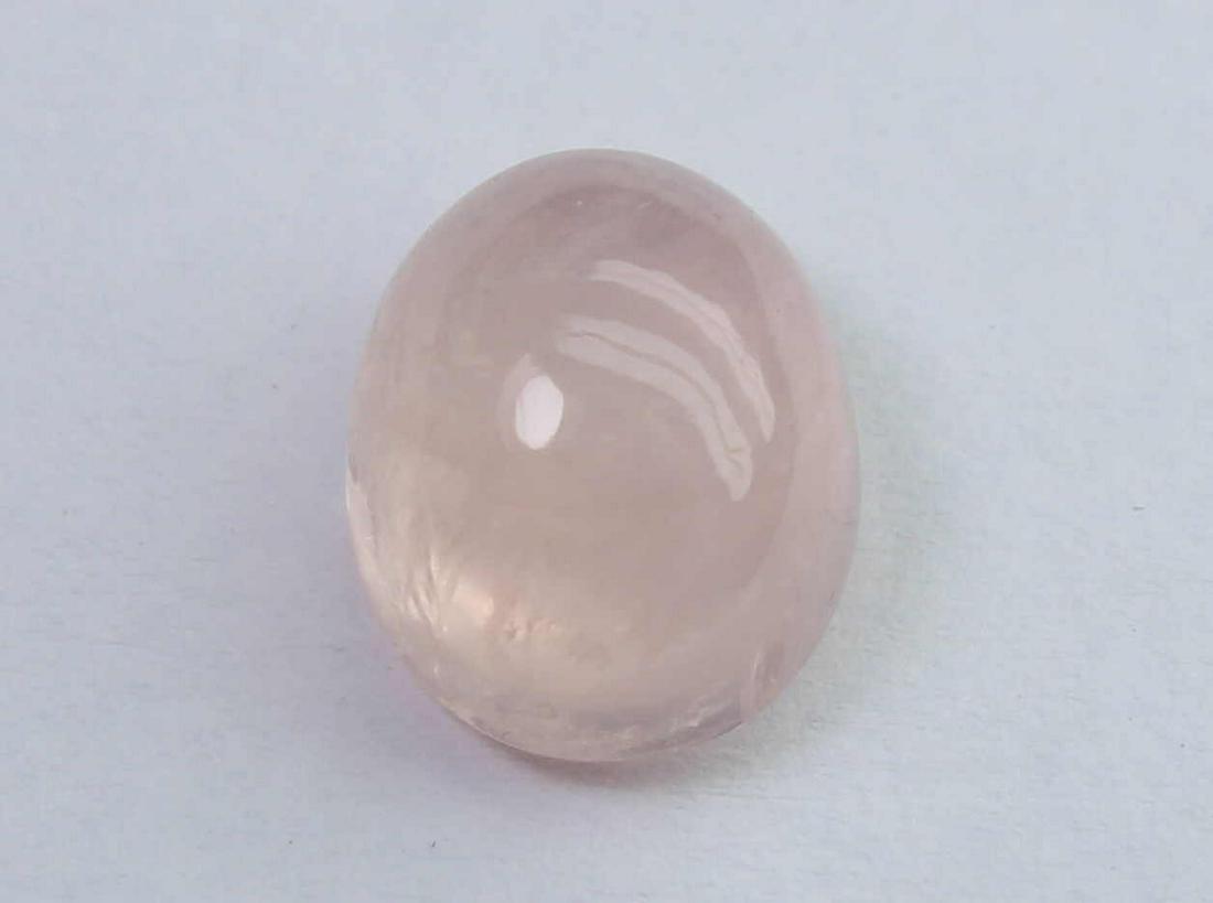 3.73 Cts Natural Morganite: No Reserve! Title: 3.73 Cts Natural Morganite Description: Gemstone: Natural Morganite Origin: Africa Weight: 3.73 Carats Measurements: 10.1x8.1x5.8 mm Shape : Oval Cabochon Colour: Pink Transparency: