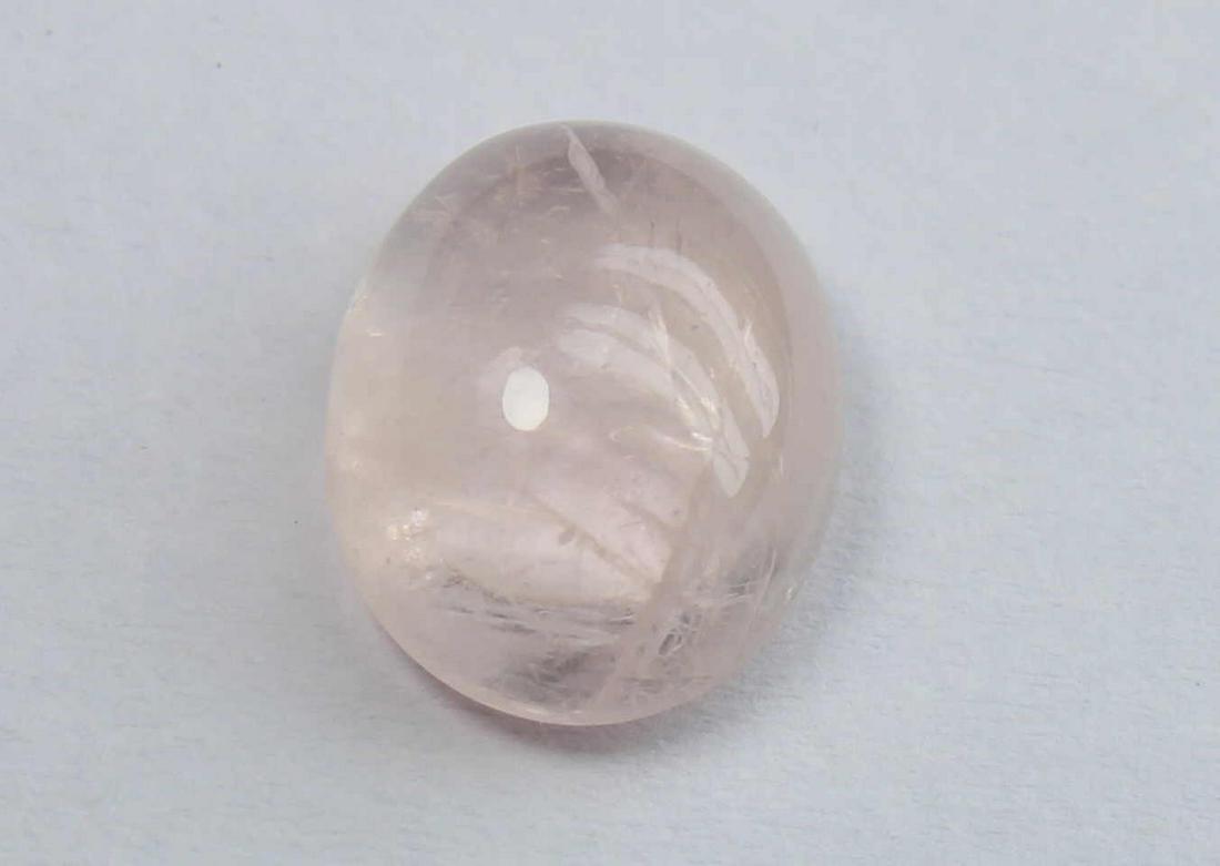 3.02 Cts Natural Morganite: No Reserve! Title: 3.02 Cts Natural Morganite Description: Gemstone: Natural Morganite Origin: Africa Weight: 3.02 Carats Measurements: 10.1x8.1x4.8 mm Shape : Oval Cabochon Colour: Peach Transparency