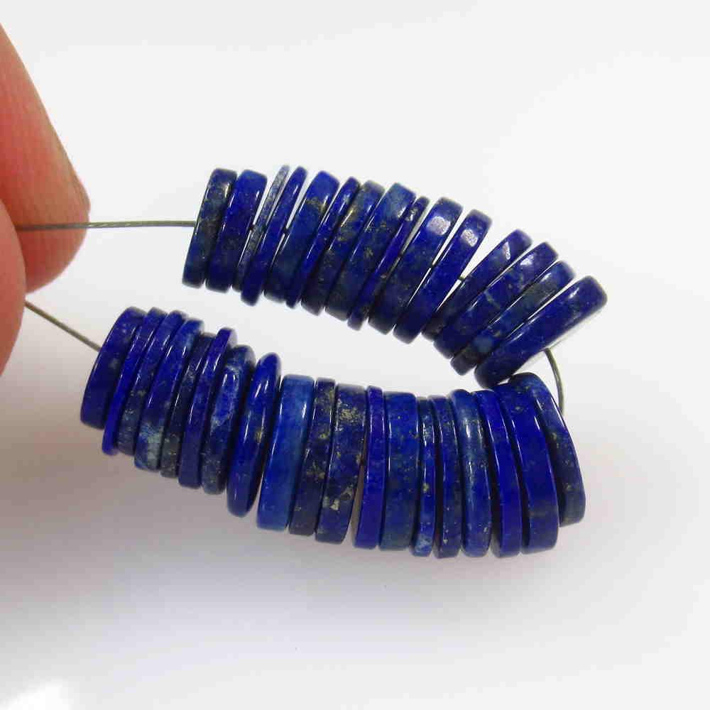 29.09 Ct Natural 33 Lapis Lazuli Drilled Round Beads: No Reserve! Title: 29.09 Ct Natural 33 Lapis Lazuli Drilled Round Beads Stone Clarity: Transparent Gemstones: Lapis Lazuli Beads Size/Dimensions: 29.09 Carat Weights: 6.90 - 8.50 mm / 33 PC's Addition