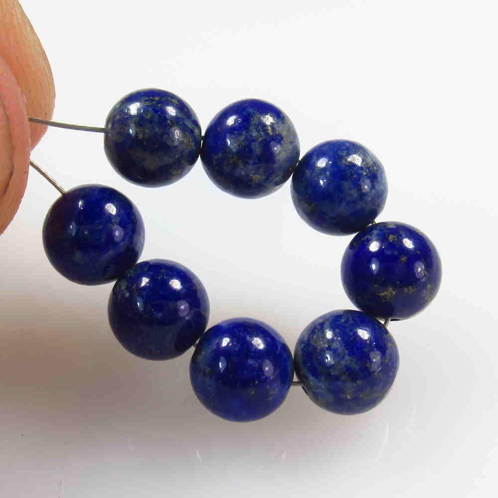 17.82 Ct Natural 8 Lapis Lazuli Drilled Round Ball: No Reserve! Title: 17.82 Ct Natural 8 Lapis Lazuli Drilled Round Ball Beads Stone Clarity: Transparent Gemstones: Lapis Lazuli Beads Size/Dimensions: 17.82 Carat Weights: 6.30 - 6.70 mm / 8 PC's Addit