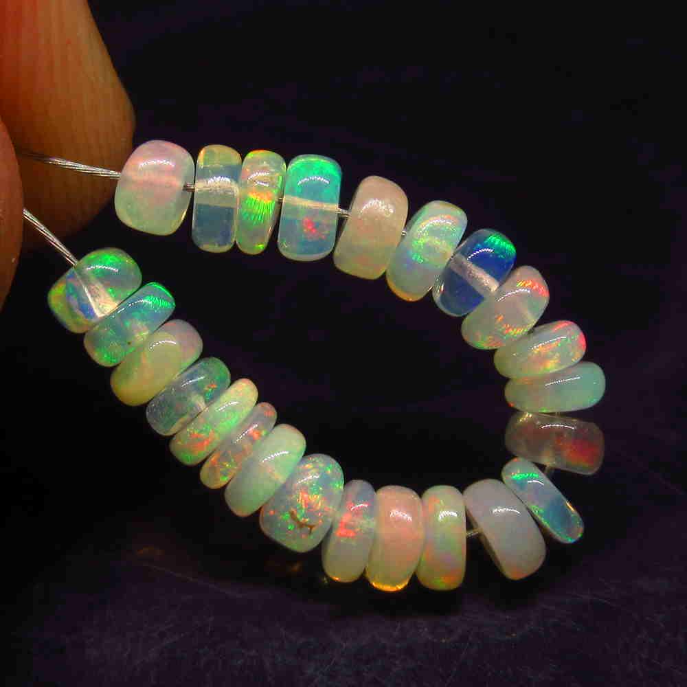 3.58 Ctw Natural 24 Drilled Fire Opal Beads (1 of 2)