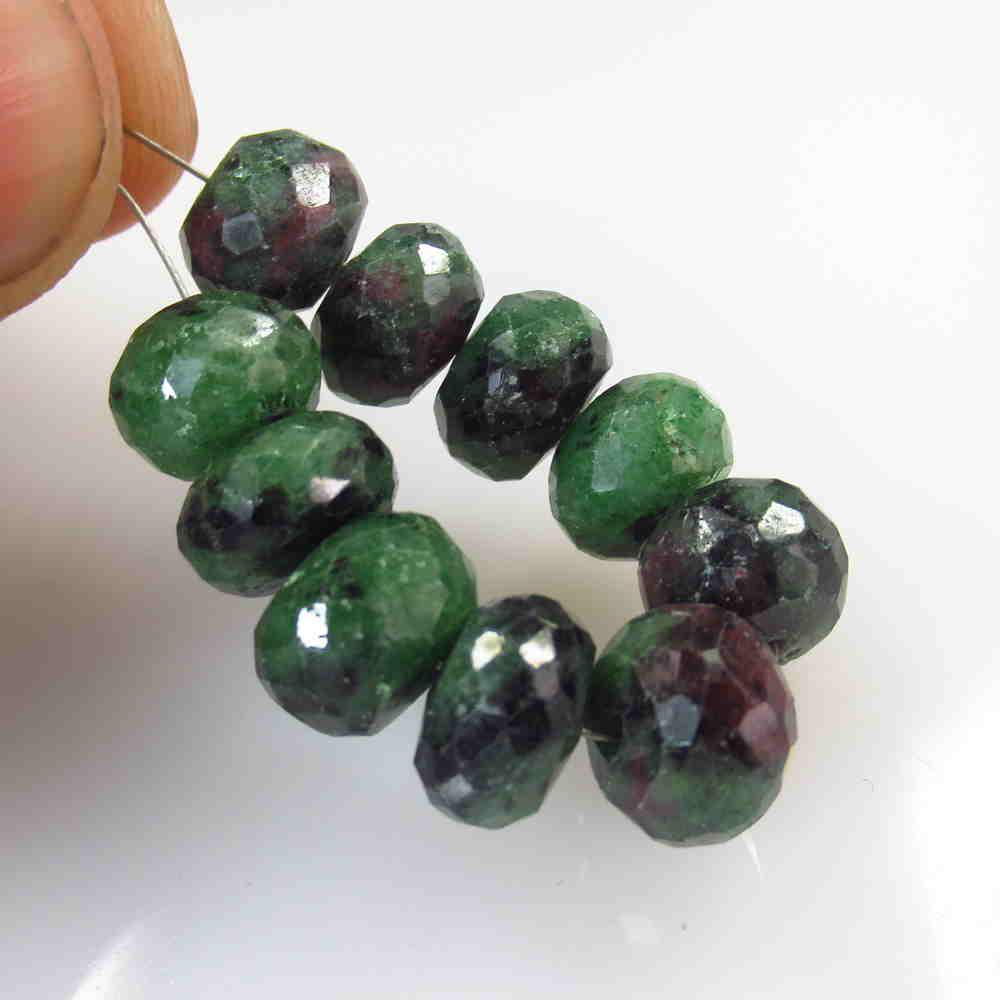 41.51 Ctw Natural 10 Ruby Zoisite Round Beads (1 of 2)