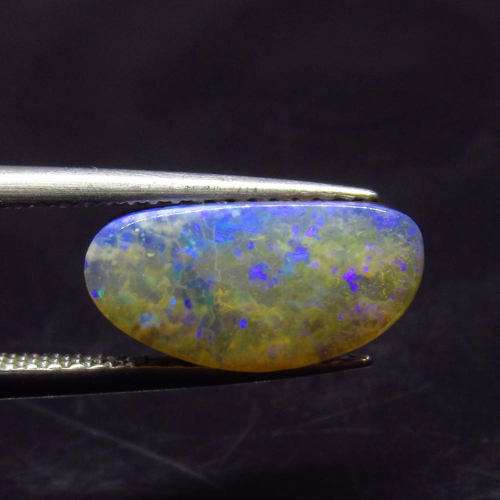 2.80 Ct Natural Australian Doublet Opal Oval Cabochon (1 of 2)