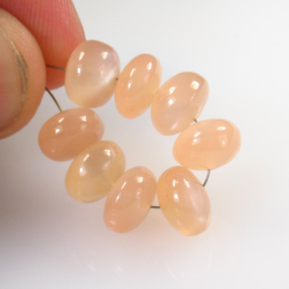 25.15 Ct Natural 8 Drilled Moonstone Round Beads (1 of 2)