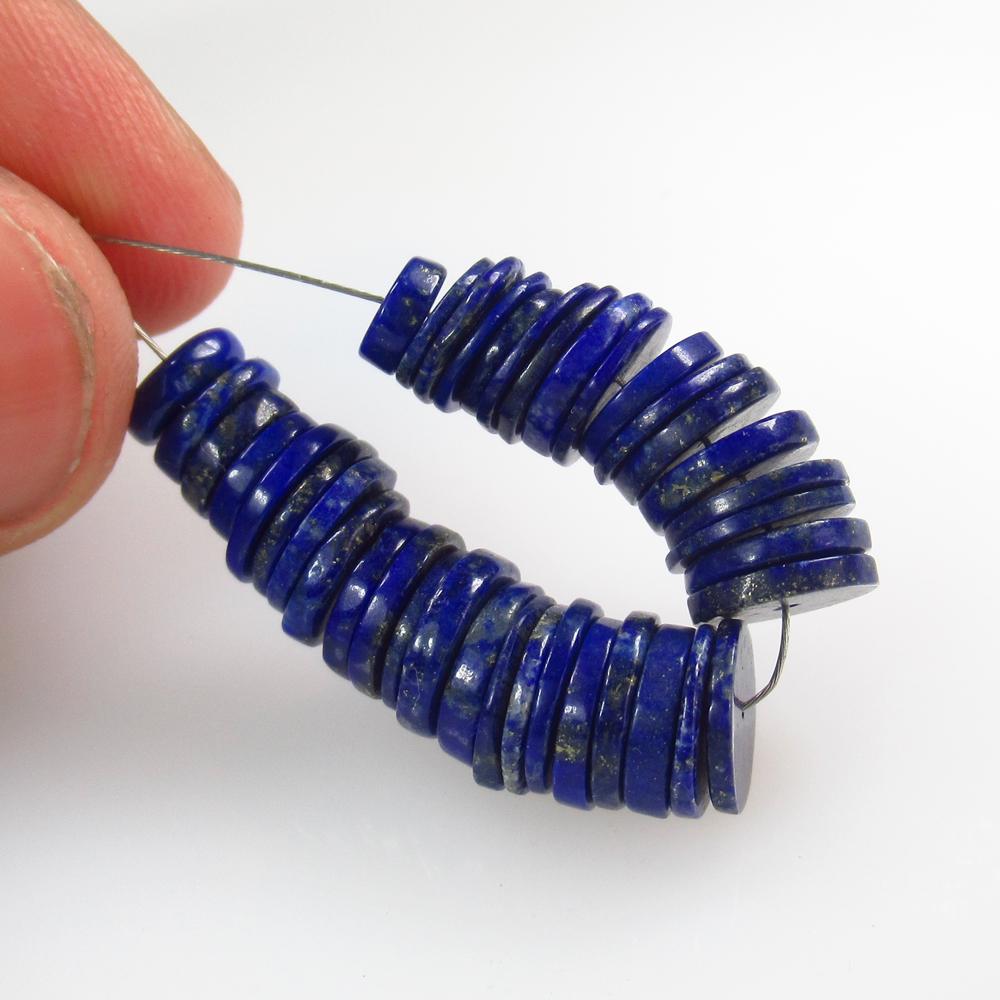 32.86 Ct Natural 38 Lapis Lazuli Drilled Round Beads: No Reserve! Title: 32.86 Ct Natural 38 Lapis Lazuli Drilled Round Beads Stone Clarity: Opaque Gemstones: Natural Lapis Lazuli Beads Carat Weights: 32.86 Size/Dimensions: 5.20 to 8.50 mm / 38 PC's Addi