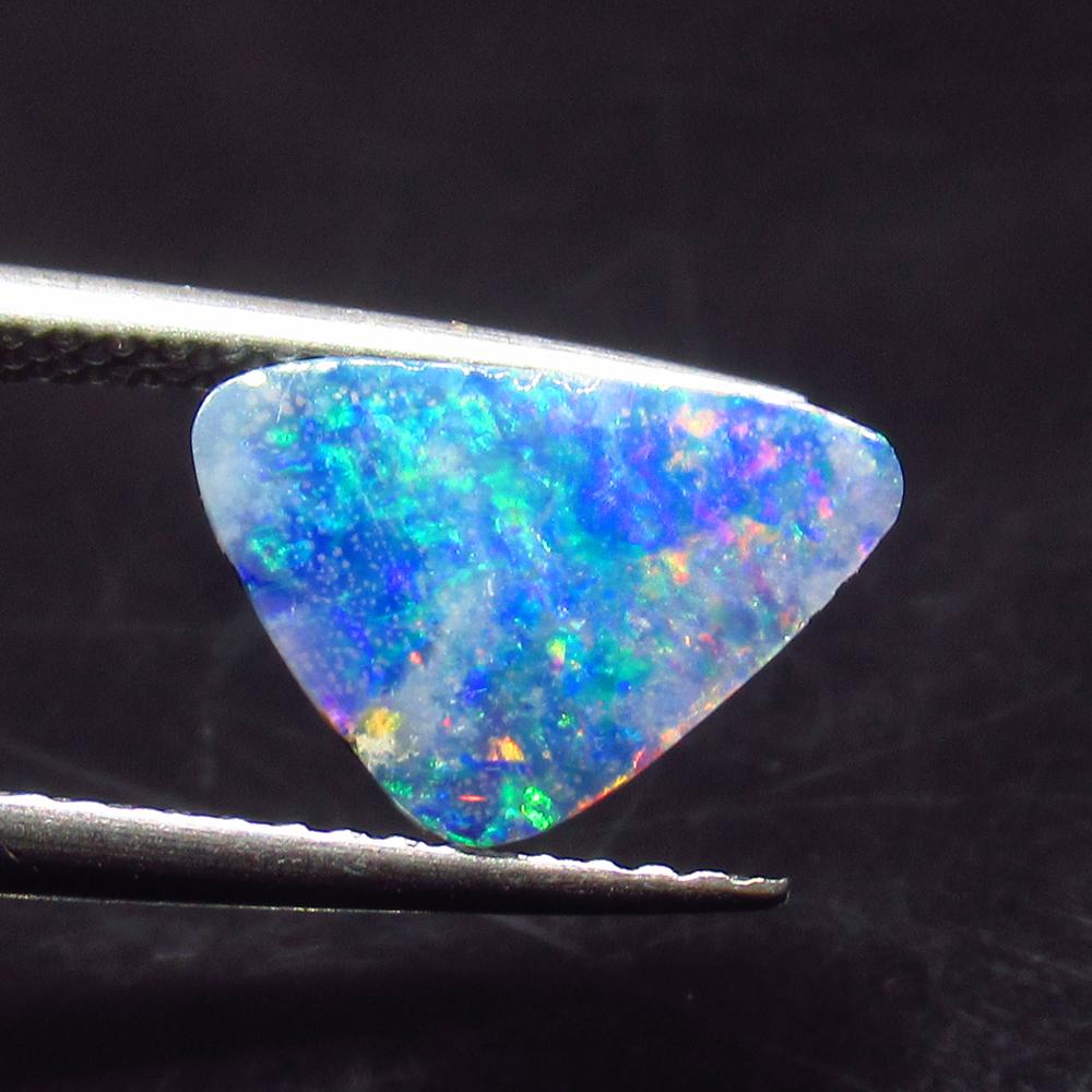 1.62 Ct Natural Australian Doublet Opal Trillion (1 of 2)