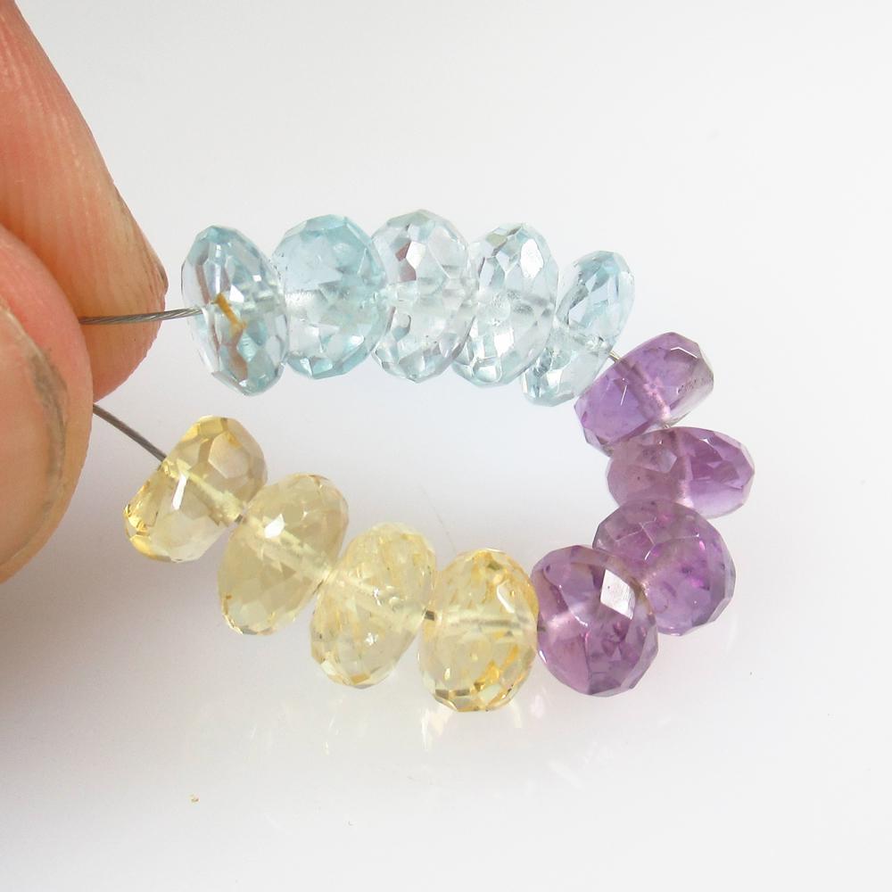 17.00 Ct Natural 13 Drilled Semi Precious Beads (1 of 2)
