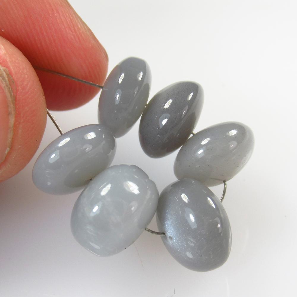 28.21 Ct Natural 6 Drilled Moonstone Round Beads (1 of 2)