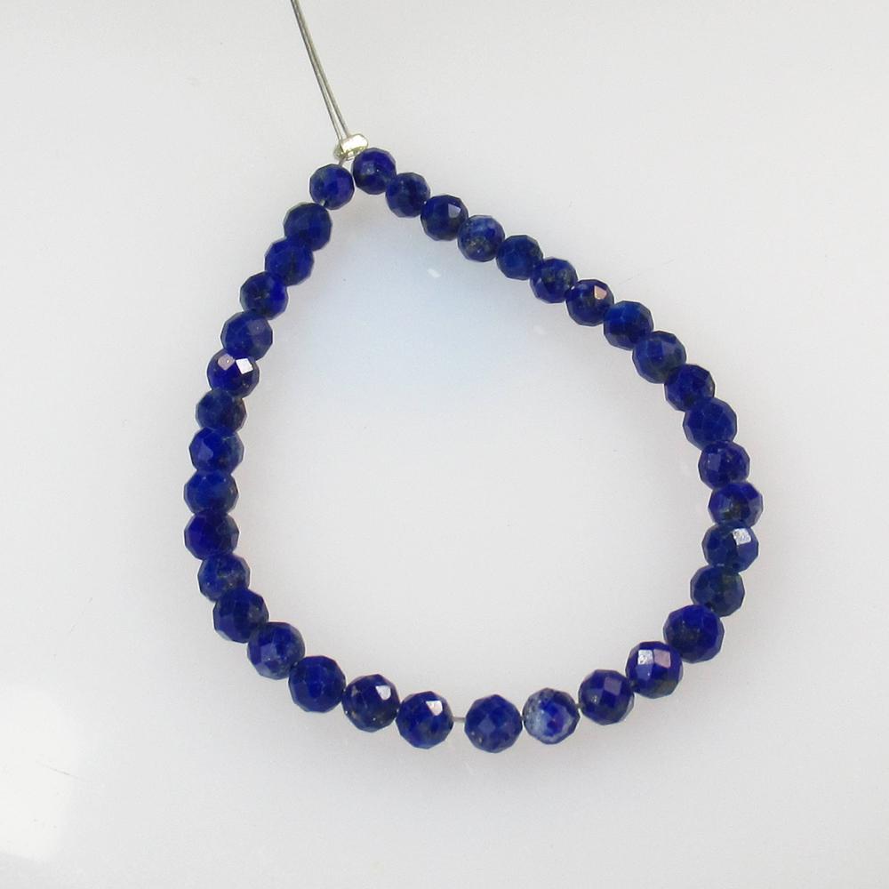 9.40 Ct Natural 36 Lapis Lazuli Drilled Round Cut Beads: No Reserve! Title: 9.40 Ct Natural 36 Lapis Lazuli Drilled Round Cut Beads Stone Clarity: Opaque Gemstones: Natural Lapis Lazuli Beads Carat Weights: 9.4 Size/Dimensions: 3.10 to 3.50 mm / 36 PC's Add