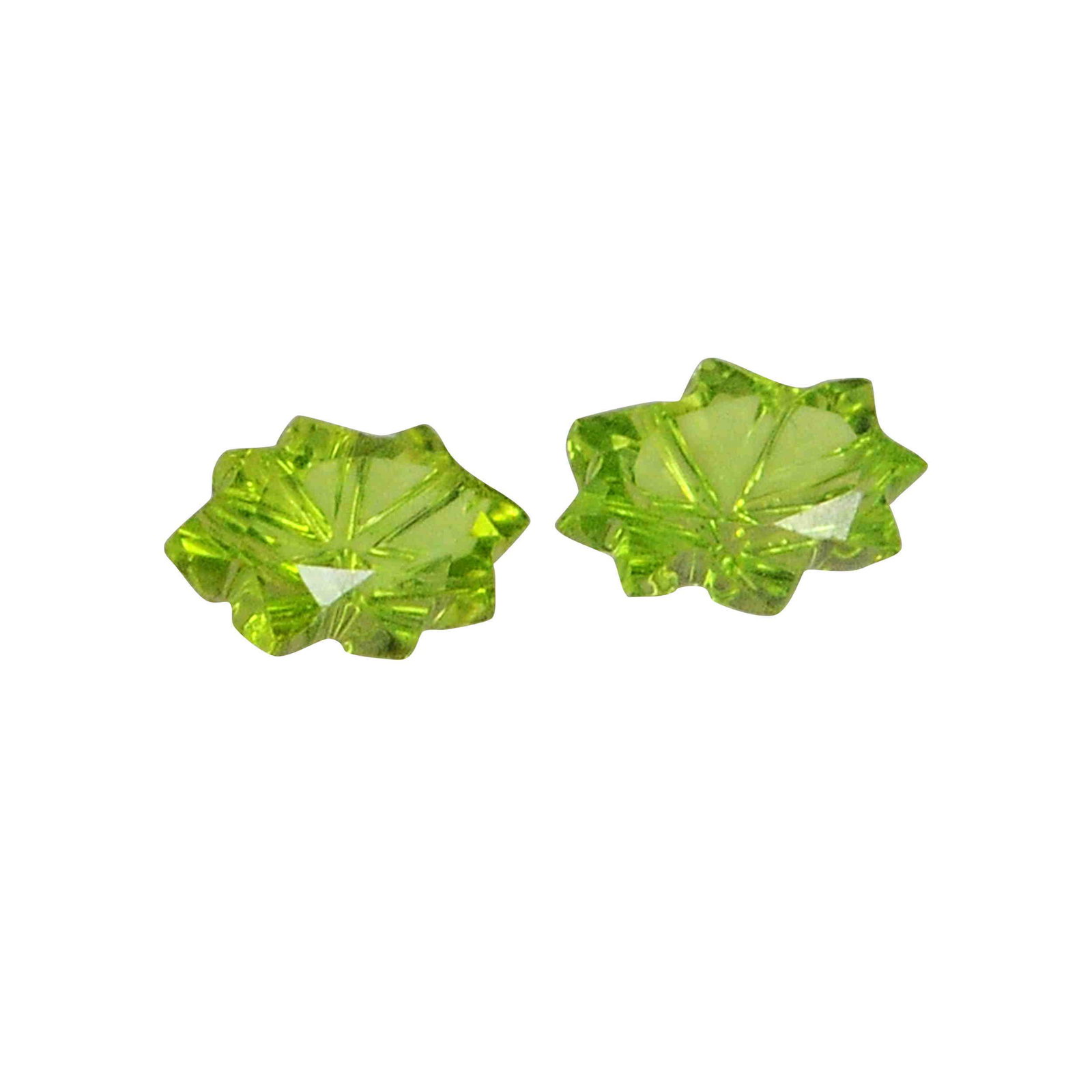 1.25 Carat Green Color Natural Fancy Peridot Loose: No Reserve! Title: 1.25 Carat Green Color Natural Fancy Peridot Loose Gemstone 2 Pieces Brand: Gems Trading Center Gemstones: Peridot Carat Weights: 1.25 Size/Dimensions: 3H x 4W x 6L mm Shipping: Dom
