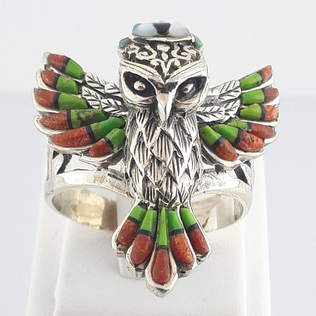 925 Sterling Silver - Ring: Ring Gender : Men Material : 925 Sterling Silver Weight : 0,45 ozt. / 14 gr Condition : NEW / Unused Size : US:14 , EU:72.3 , UK:Z+3 , D:23.5 mm Free resizing on demand Item