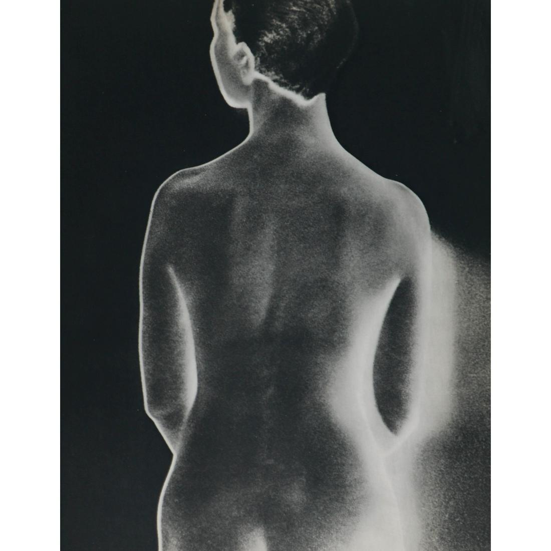MAN RAY - Solarized Nude: Artist: MAN RAY Print Title: Solarized Nude Medium: Sheet-fed Gravure Printing Date: 1930's Printed in France Image size approx: 11 x 8.5 inches Man Ray, original name Emmanuel Radnitzky, was born on 