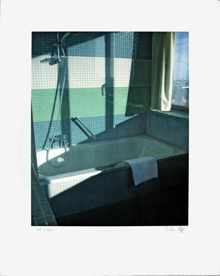 Thomas Ruff - No Title (Bathroom, Radisson SAS): Title: No Title (Bathroom, Radisson SAS) Artist: Thomas Ruff Additional Information: "No Title (Bathroom, Radisson SAS)" by Thomas Ruff, 2009 Signed Offset Lithograph. Paper size is 30 x 22 inches, wi