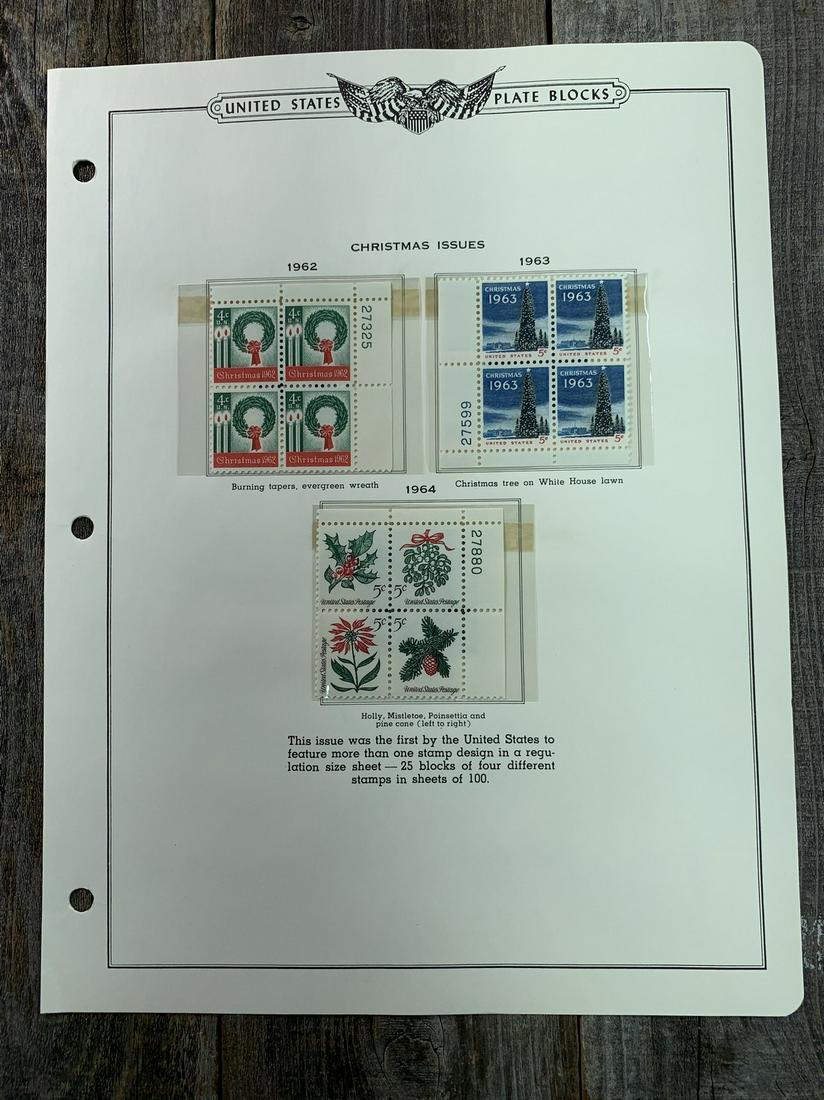 1962-64 Christmas Issues Plate Block Crystal Protected (1 of 1)