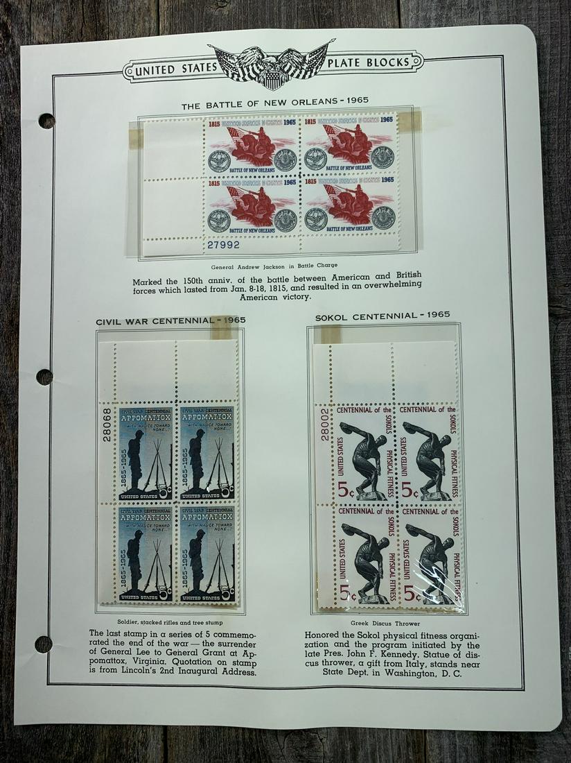1965 Plate Block Crystal Protected Mounted MNH (1 of 1)