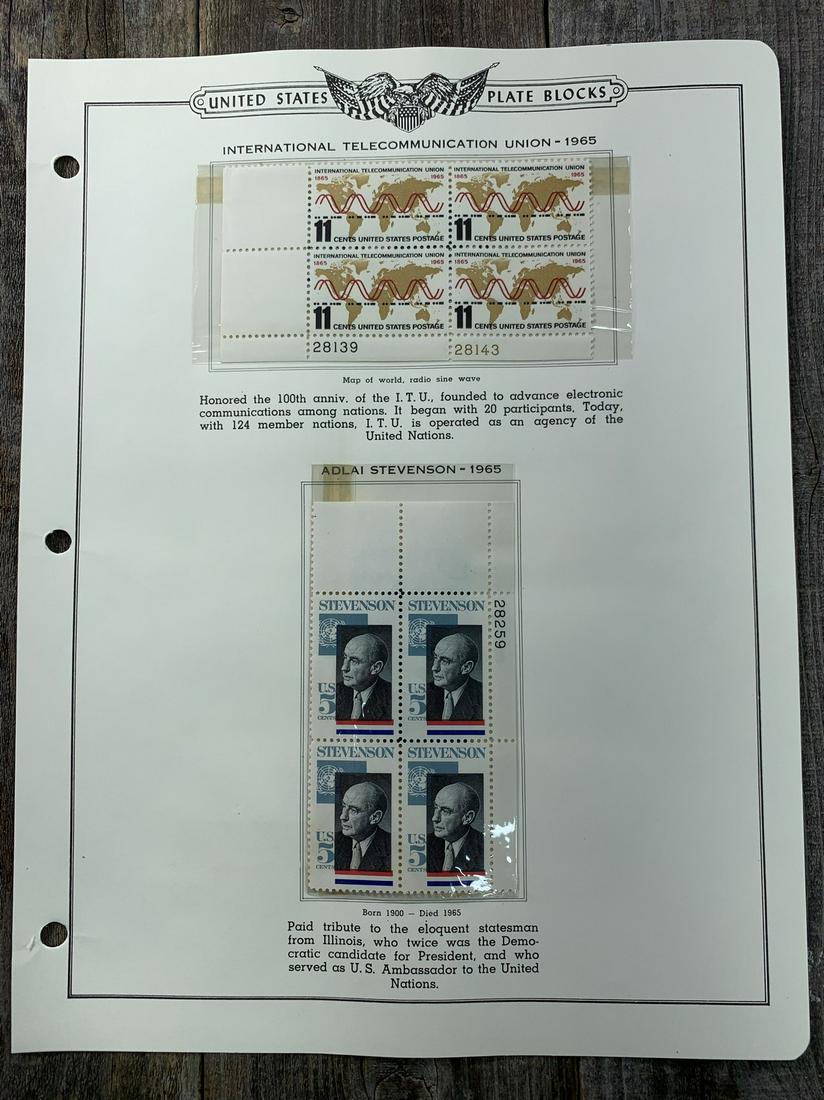 1965 Plate Block Crystal Protected Mounted MNH (1 of 1)