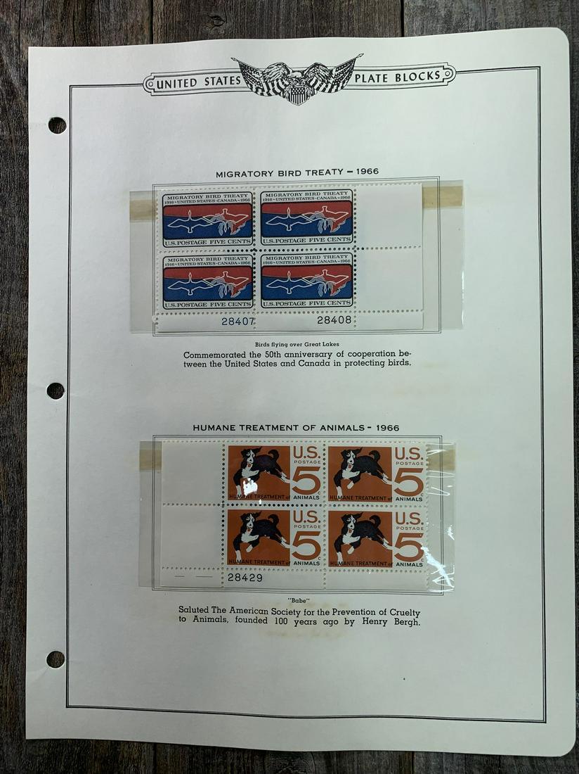 1966 Plate Block Crystal Protected Mounted MNH (1 of 1)