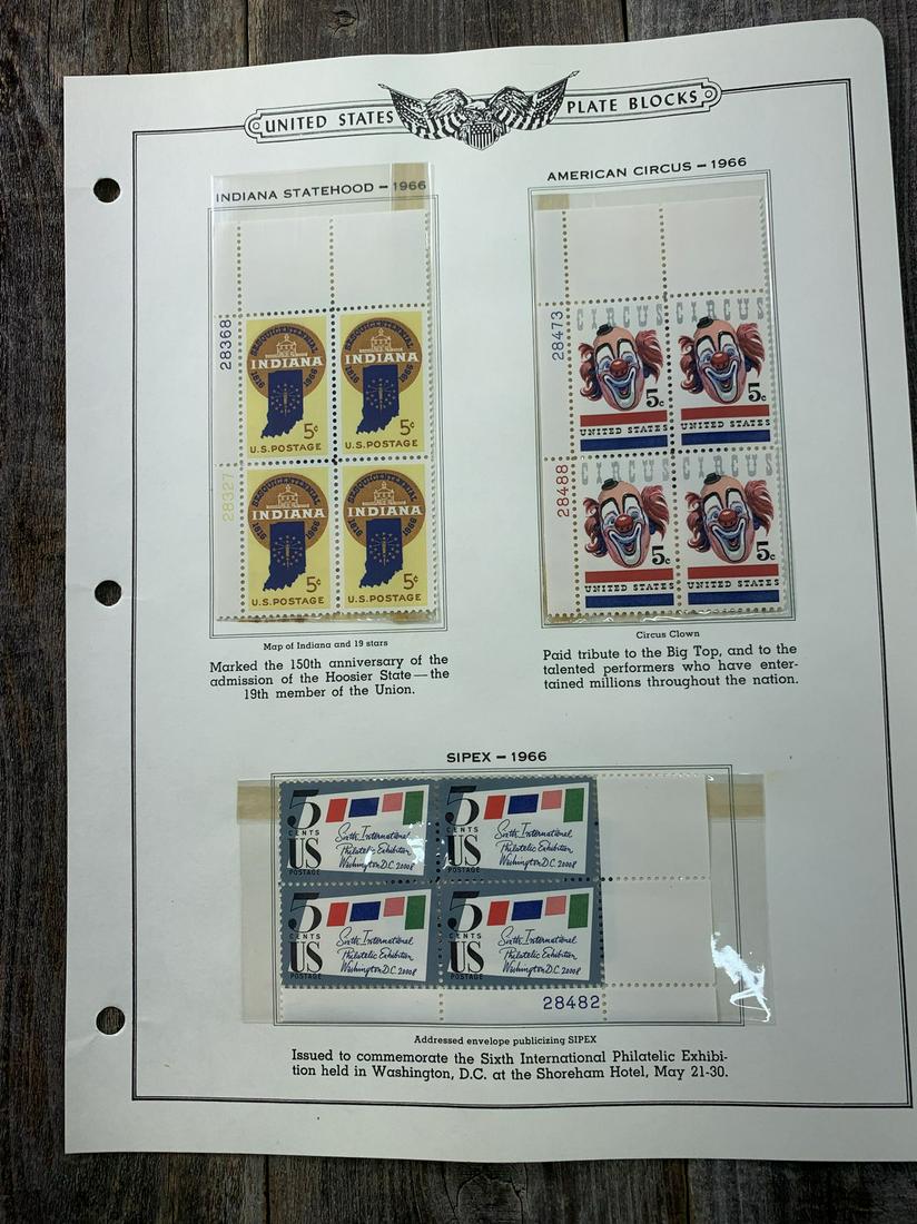 1966 Plate Block Crystal Protected Mounted MNH (1 of 1)