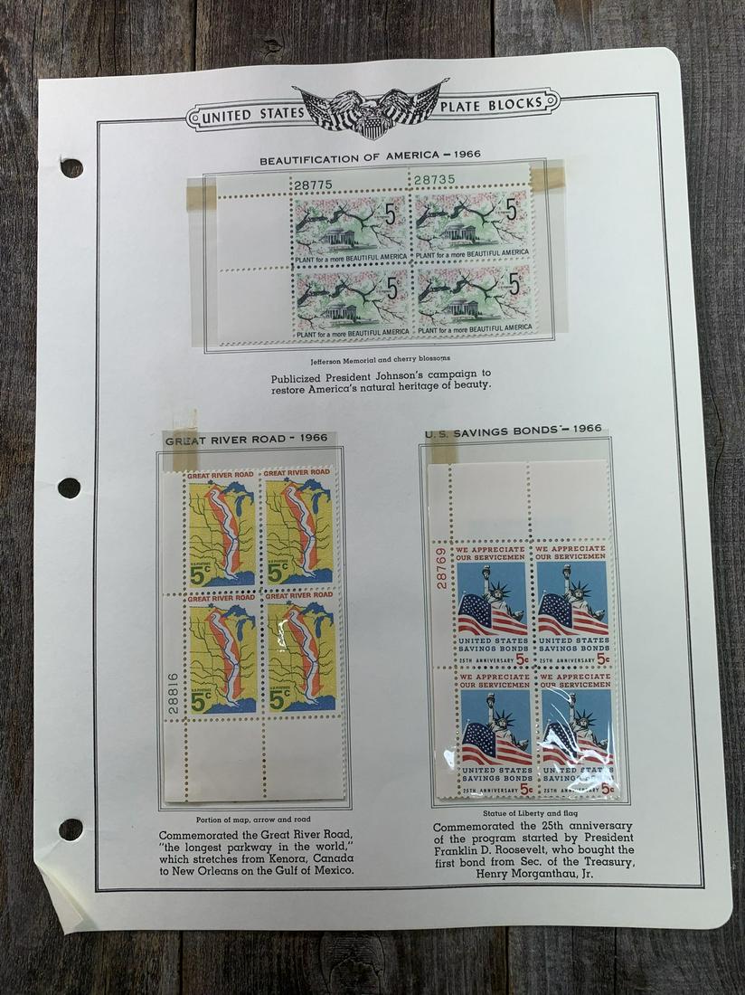 1966 Plate Block Crystal Protected Mounted MNH (1 of 1)