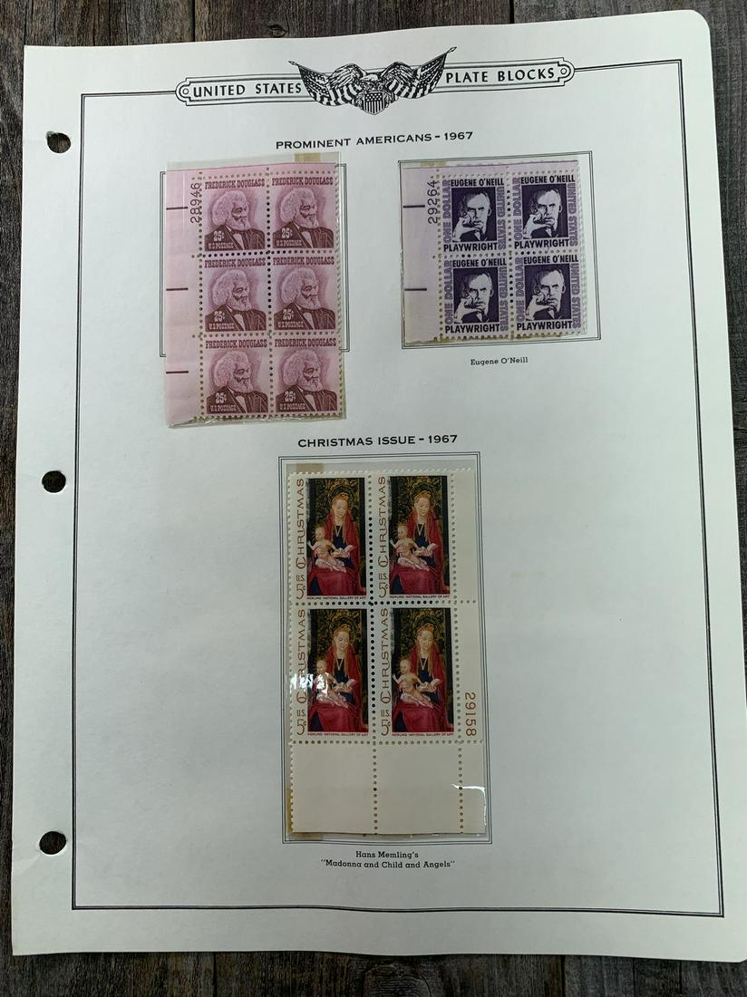 1967 Prominent Americans Plate Block Crystal Protected (1 of 1)