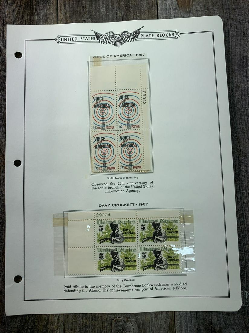 1967 Prominent Americans Plate Block Crystal Protected (1 of 1)