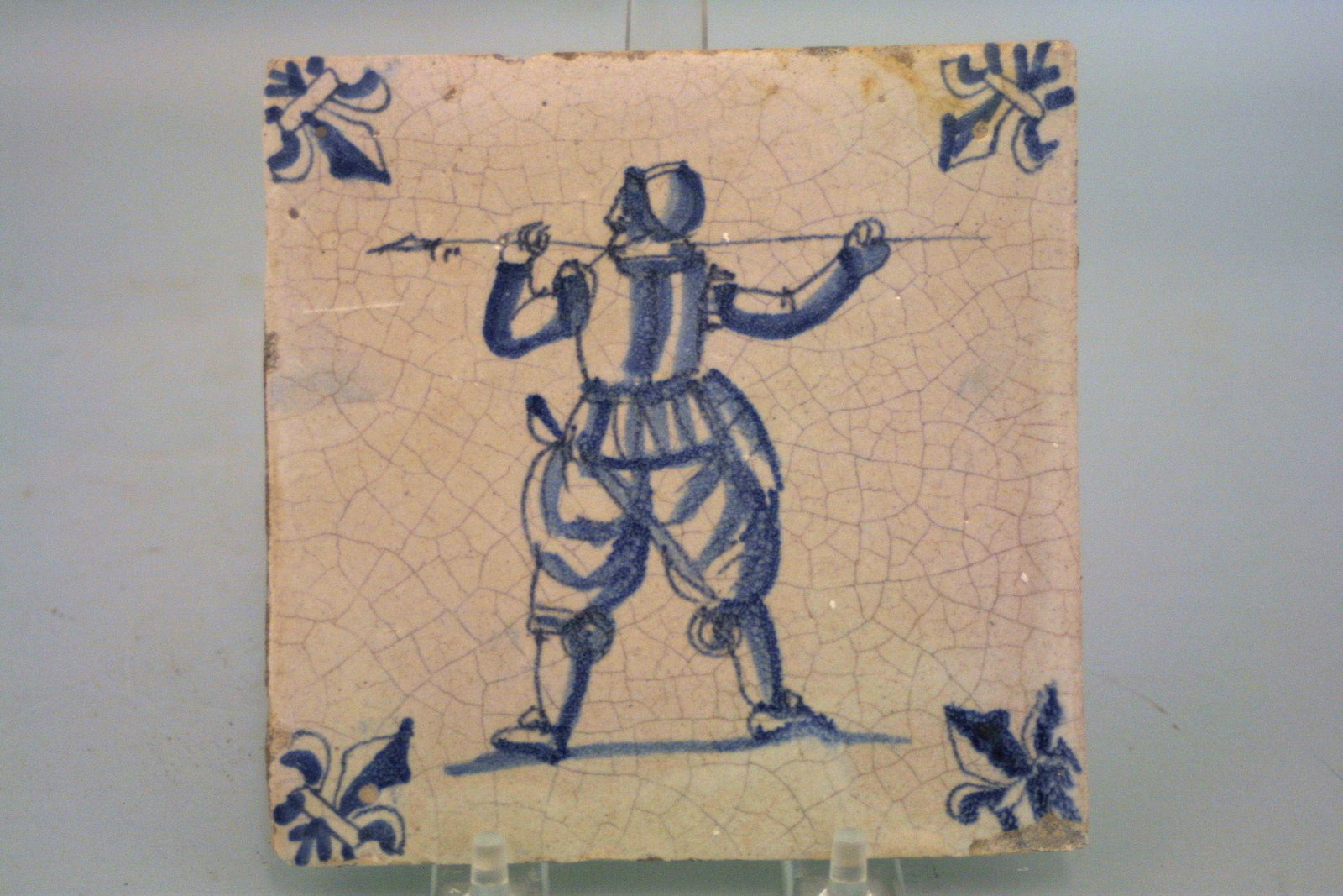 A mid 17th century Dutch delft every day life tile with (1 of 1)