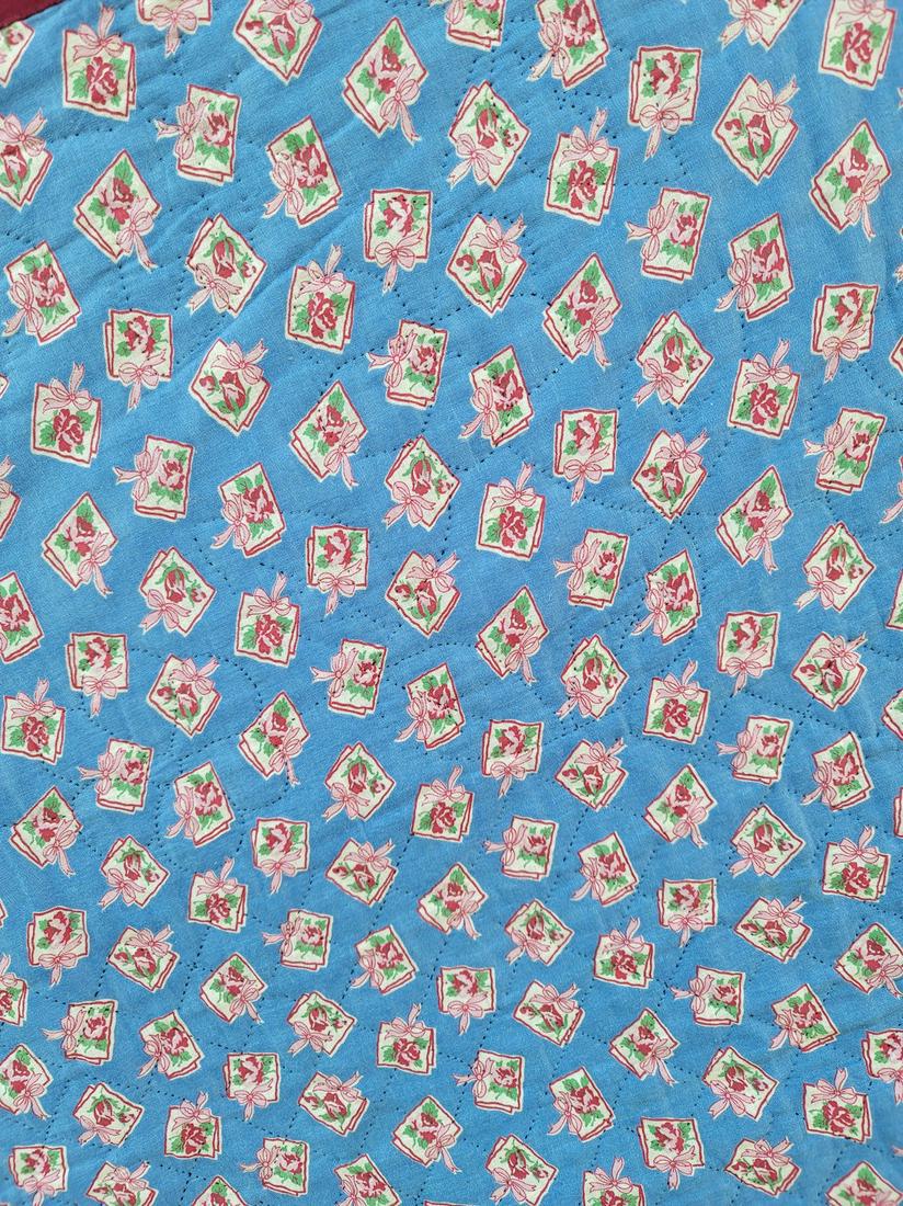 Lancaster County Amish sunshine and shadow quilt ca: Title: Lancaster County Amish sunshine and shadow quilt ca 1940's Provenance/Additional Info: Wool, wool blends, cotton and a small amount of wool crepe. A very wide maroon border contrasts with a vib